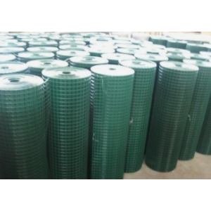 Plastic coated welded wire mesh